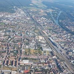 Flugwegposition um 15:10:30: Aufgenommen in der Nähe von Oberfranken, Deutschland in 772 Meter
